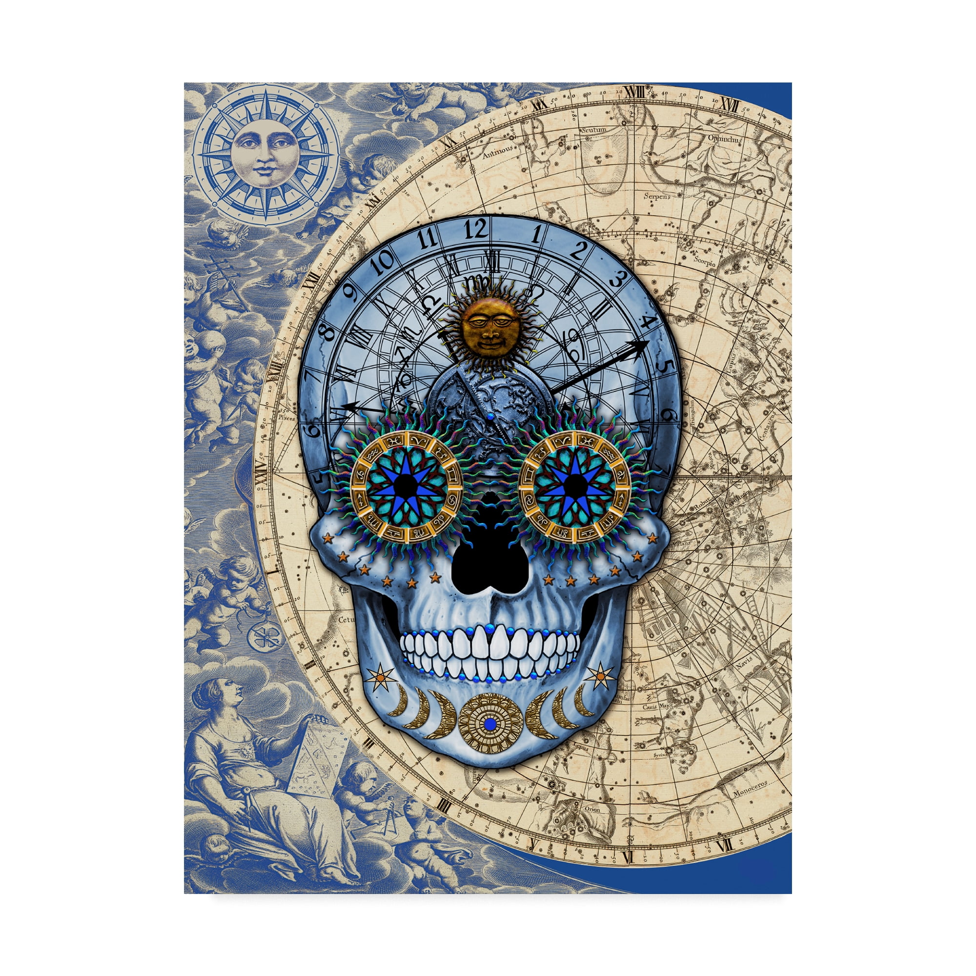 Trademark Fine Art 'Astrologiskull' Canvas Art by Fusion Idol Arts