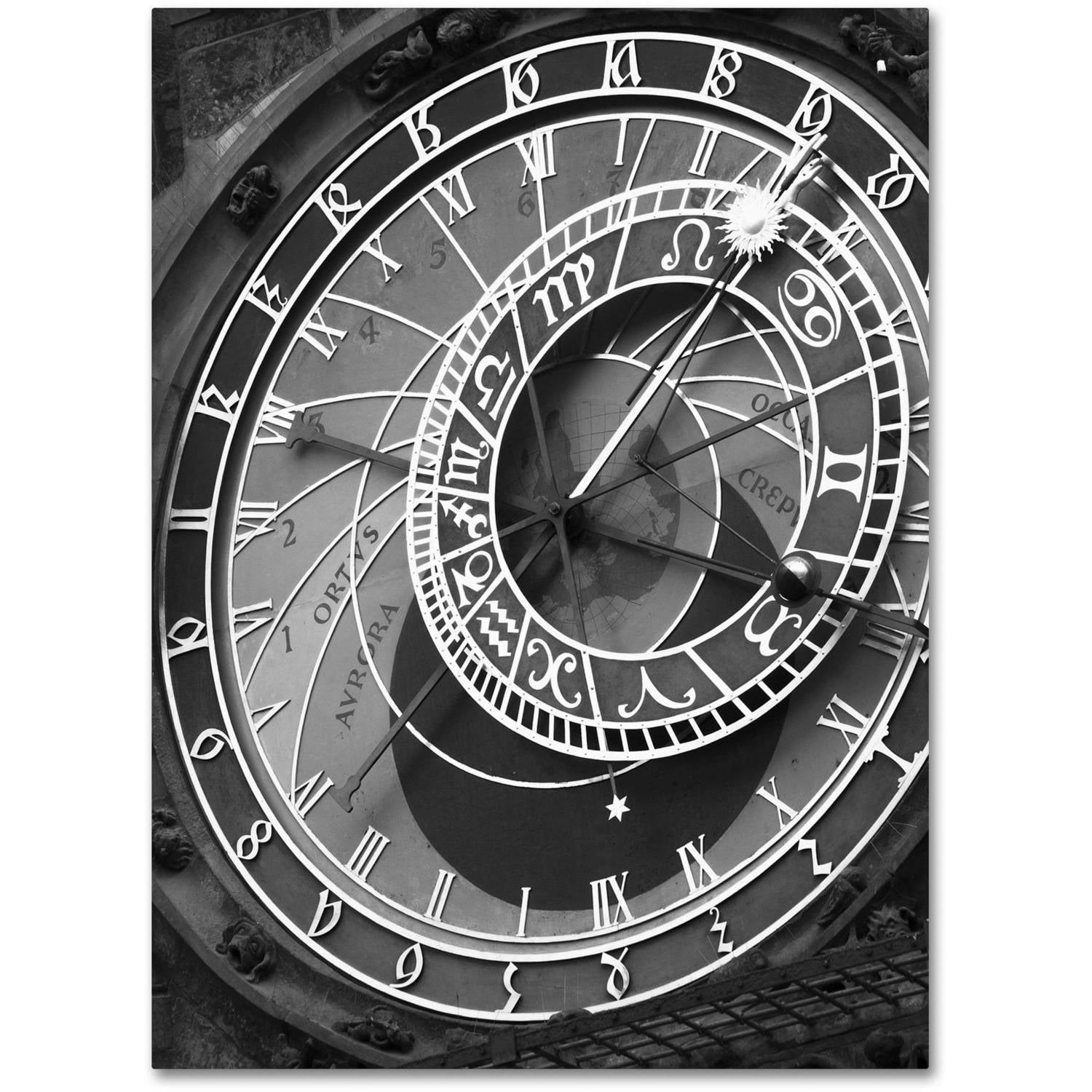 Trademark Fine Art "Astronomic Watch Prague 11" Canvas Art by Moises Levy