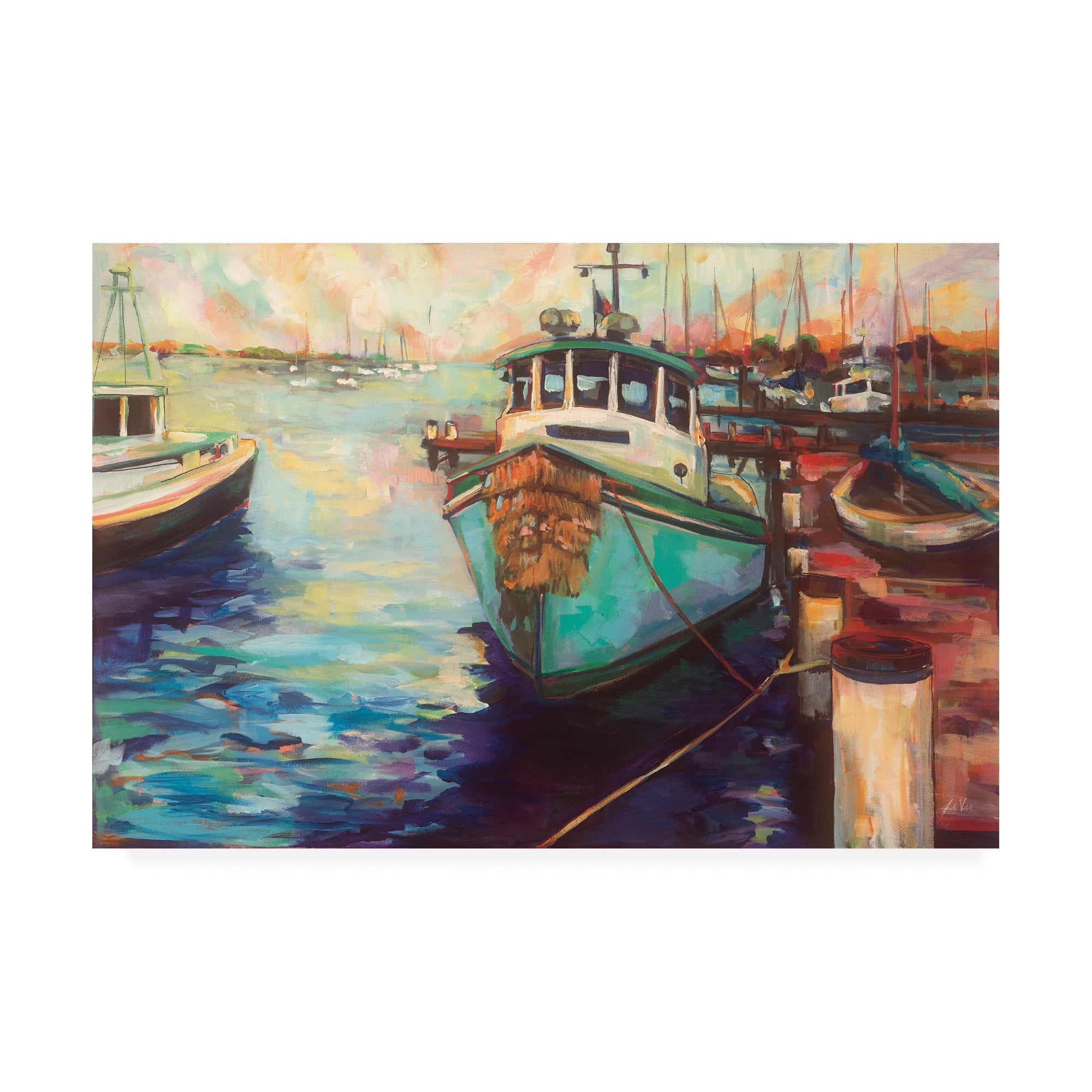 Trademark Fine Art 'At Fords' Canvas Art by Jeanette Vertentes