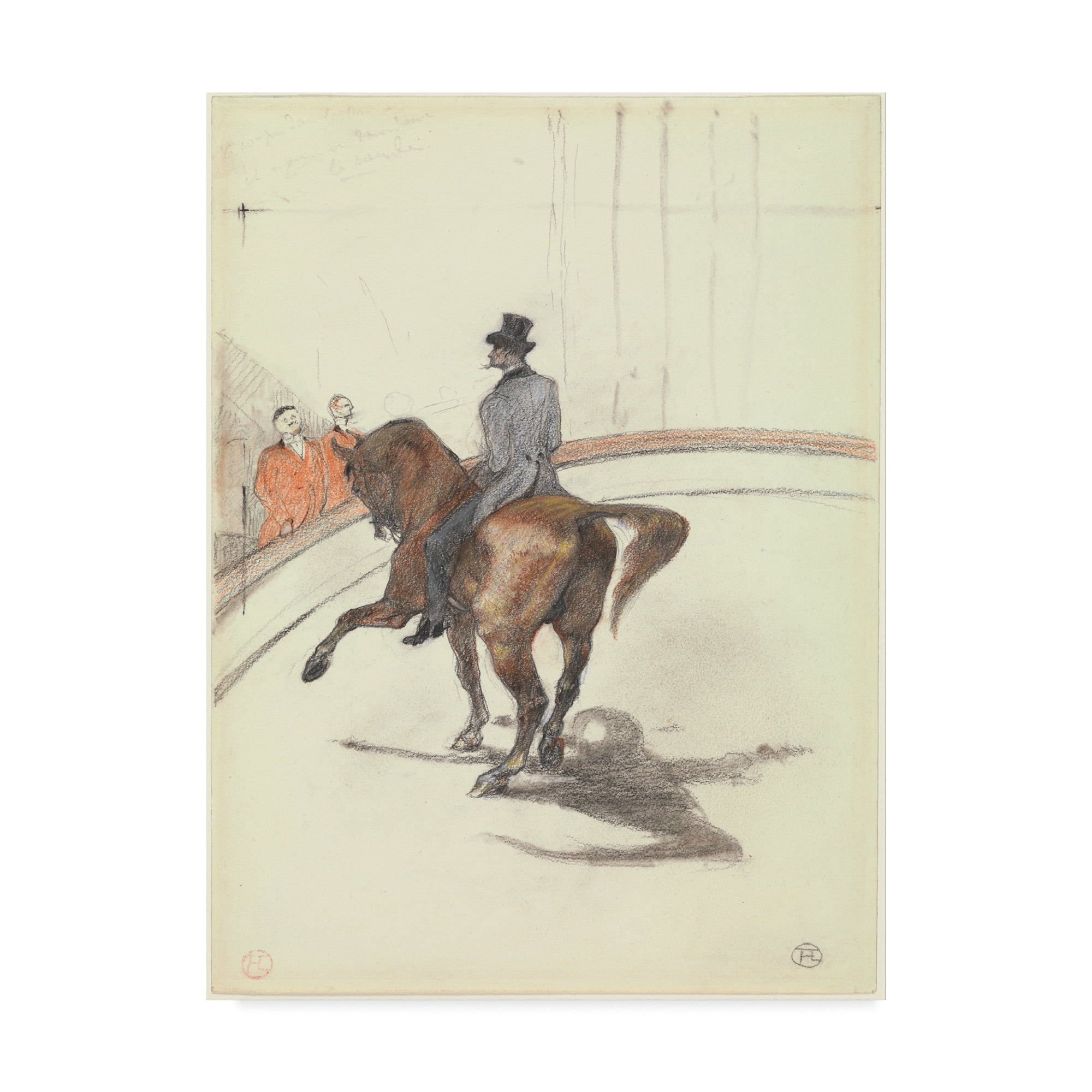 Henri de Toulouse-Lautrec Canvas Art in Beige and Brown