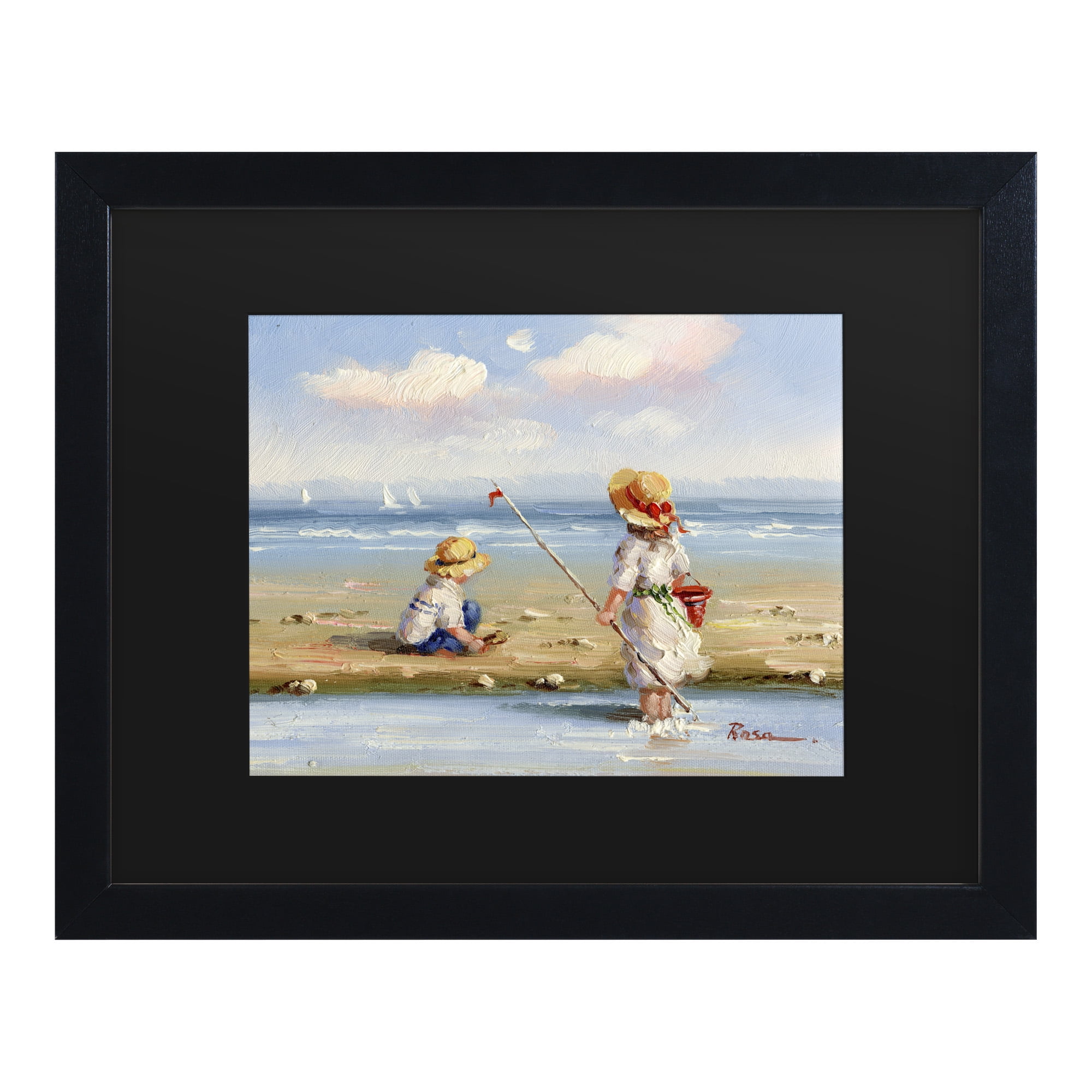 Trademark Fine Art 'At the Beach III' Canvas Art by Anonymous