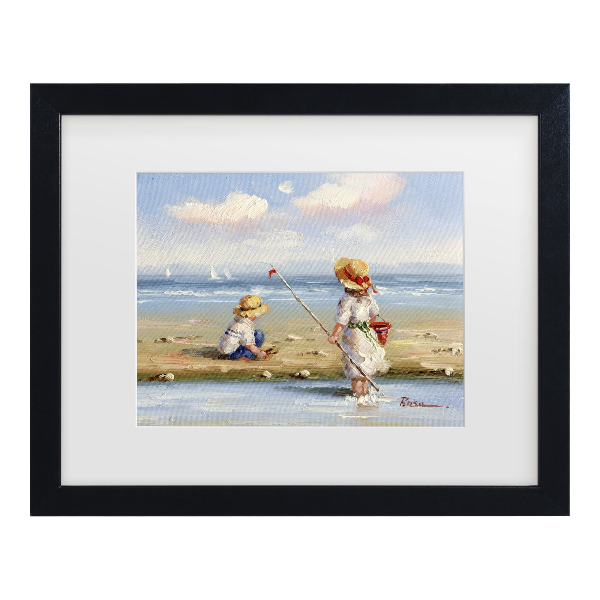 Trademark Fine Art 'At the Beach III' Canvas Art by Anonymous