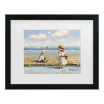 Trademark Fine Art 'At the Beach III' Canvas Art by Anonymous