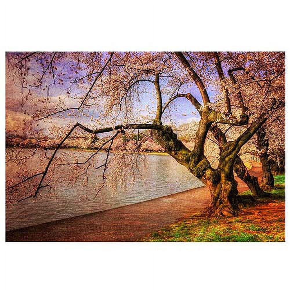 Trademark Fine Art "At the Cherry Blossom Festival" Canvas Art by Lois Bryan