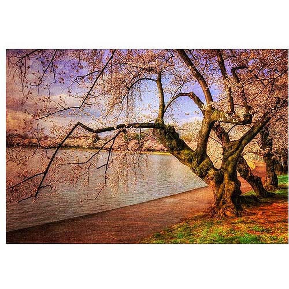 Trademark Fine Art "At the Cherry Blossom Festival" Canvas Art by Lois Bryan