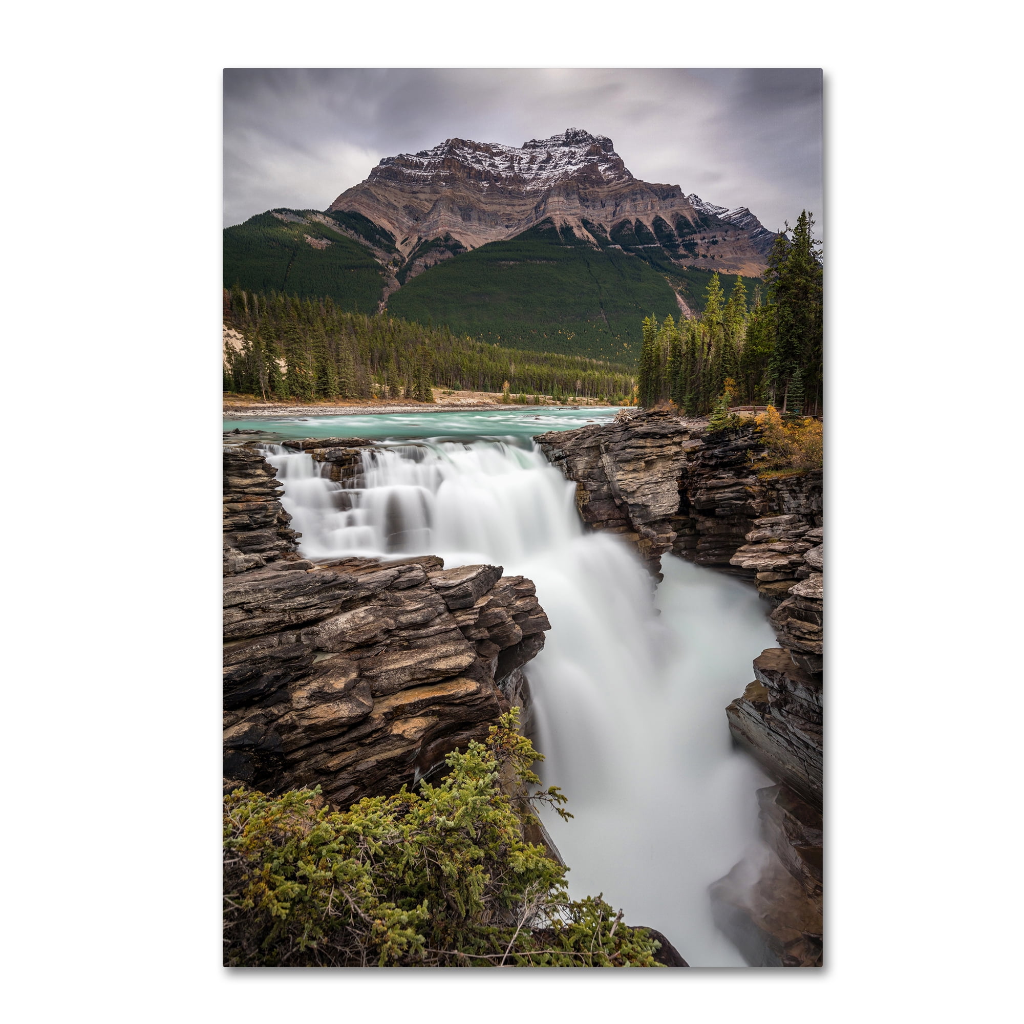 Pierre Leclerc 'Athabasca Falls' Canvas Art 16 x 24