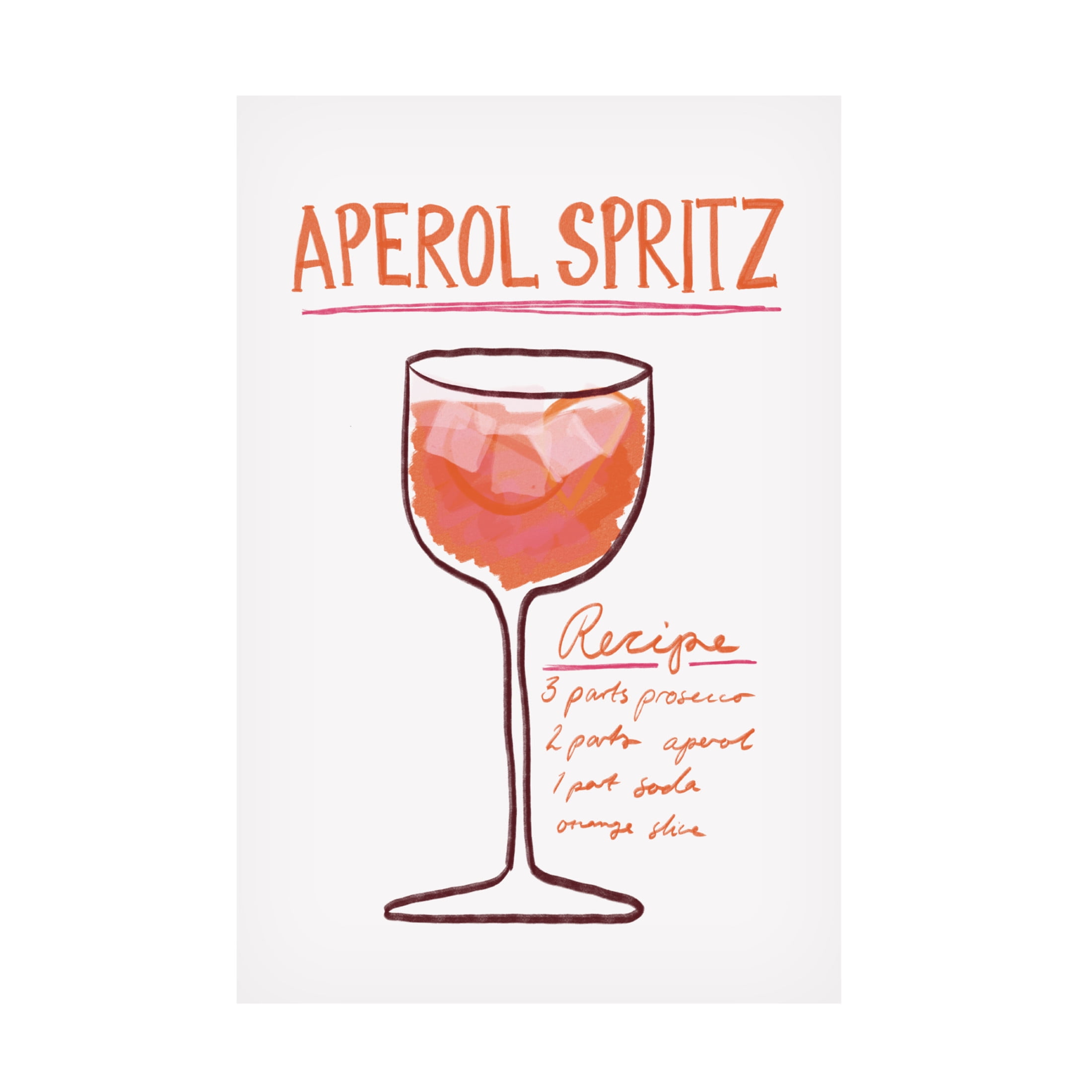 Trademark Fine Art Athene Fritsch  Aperol Spritz Canvas Wall Art