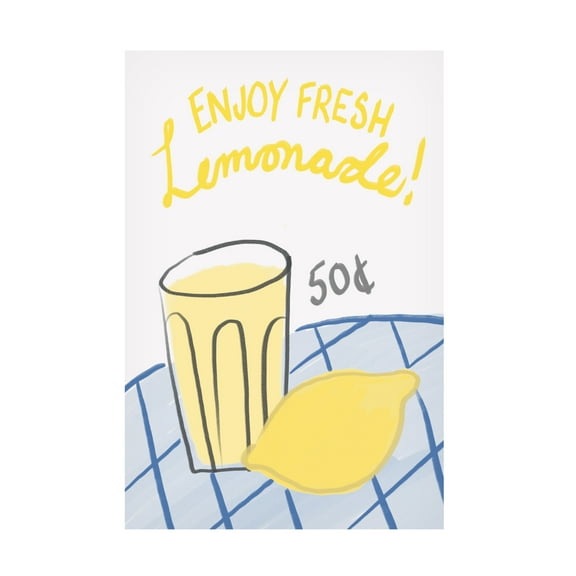 Trademark Fine Art Athene Fritsch Fresh Lemonade Canvas Wall Art
