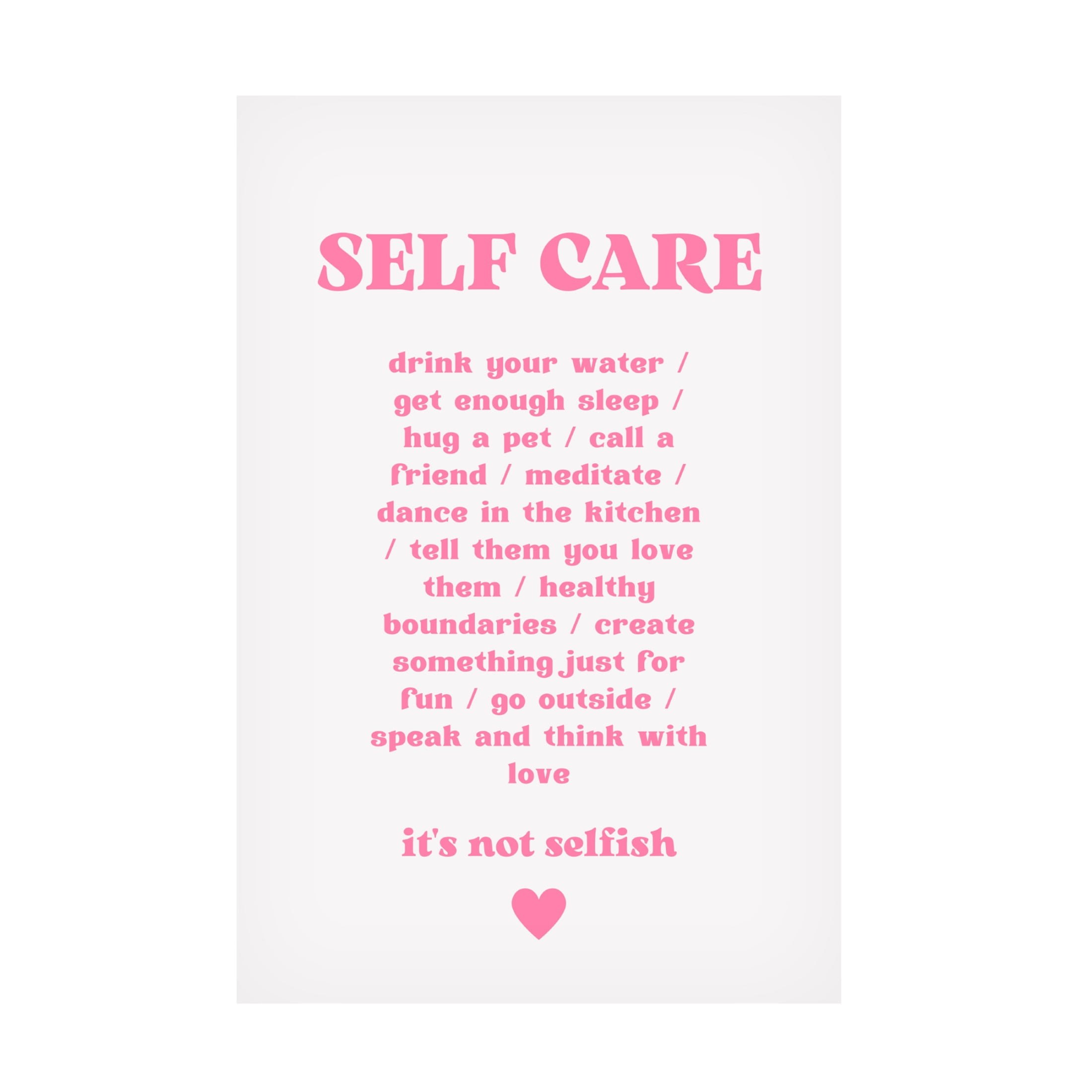Trademark Fine Art Athene Fritsch Self Care Canvas Wall Art