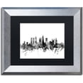 thumbnail image 1 of Trademark Fine Art "Atlanta Georgia Skyline B&W" Canvas Art by Michael Tompsett, Black Matte, Silver Frame, 1 of 4