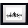 thumbnail image 1 of Trademark Fine Art "Atlanta Georgia Skyline B&W" Canvas Art by Michael Tompsett, White Matte, Black Frame, 1 of 1