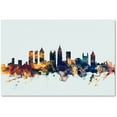thumbnail image 1 of Trademark Fine Art "Atlanta Georgia Skyline Blue" Canvas Art by Michael Tompsett, 1 of 3