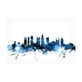 thumbnail image 1 of Trademark Fine Art Michael Tompsett Atlanta Georgia Skyline White Canvas Wall Art - 22x32, 1 of 5