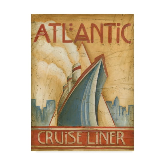 Trademark Fine Art 'Atlantic Cruise Liner' Canvas Art by Ethan Harper