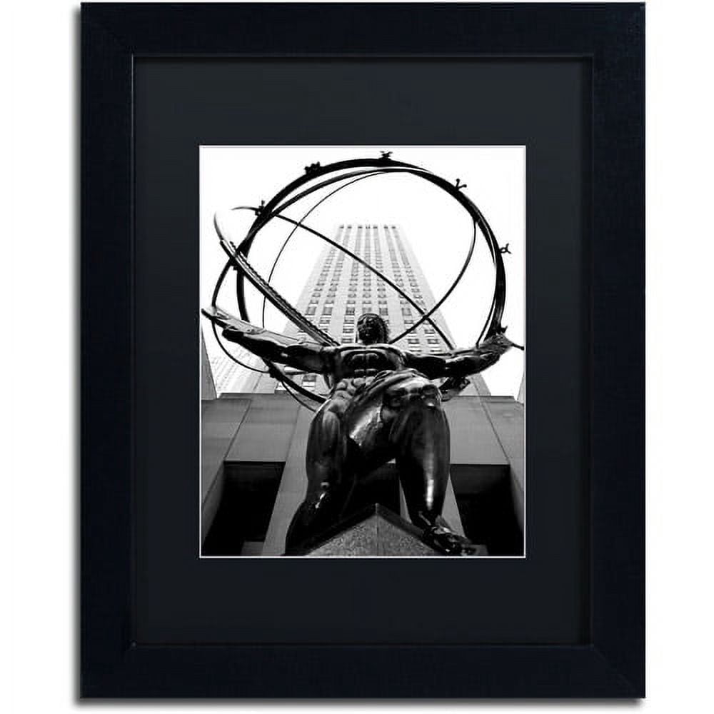 Trademark Fine Art "Atlas" Canvas Art by CATeyes, Black Matte, Black Frame