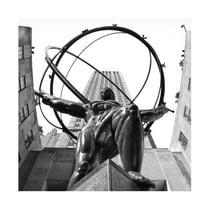 Trademark Fine Art CATeyes Atlas Rockefeller Center Canvas Wall Art - 14x14