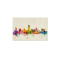 Trademark Fine Art "Austin, Texas" Canvas Art by Michael Tompsett