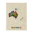 thumbnail image 1 of Trademark Fine Art 'Australia Continent Watercolor Map' Canvas Art by Michael Tompsett, 1 of 4