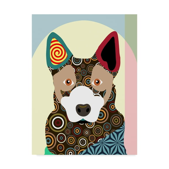 Trademark Fine Art 'Australian Cattle Dog' Canvas Art by Lanre Adefioye