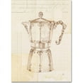 thumbnail image 1 of Trademark Fine Art Daphne Brissonnet Authentic Coffee III Canvas Wall Art - 14x19, 1 of 3