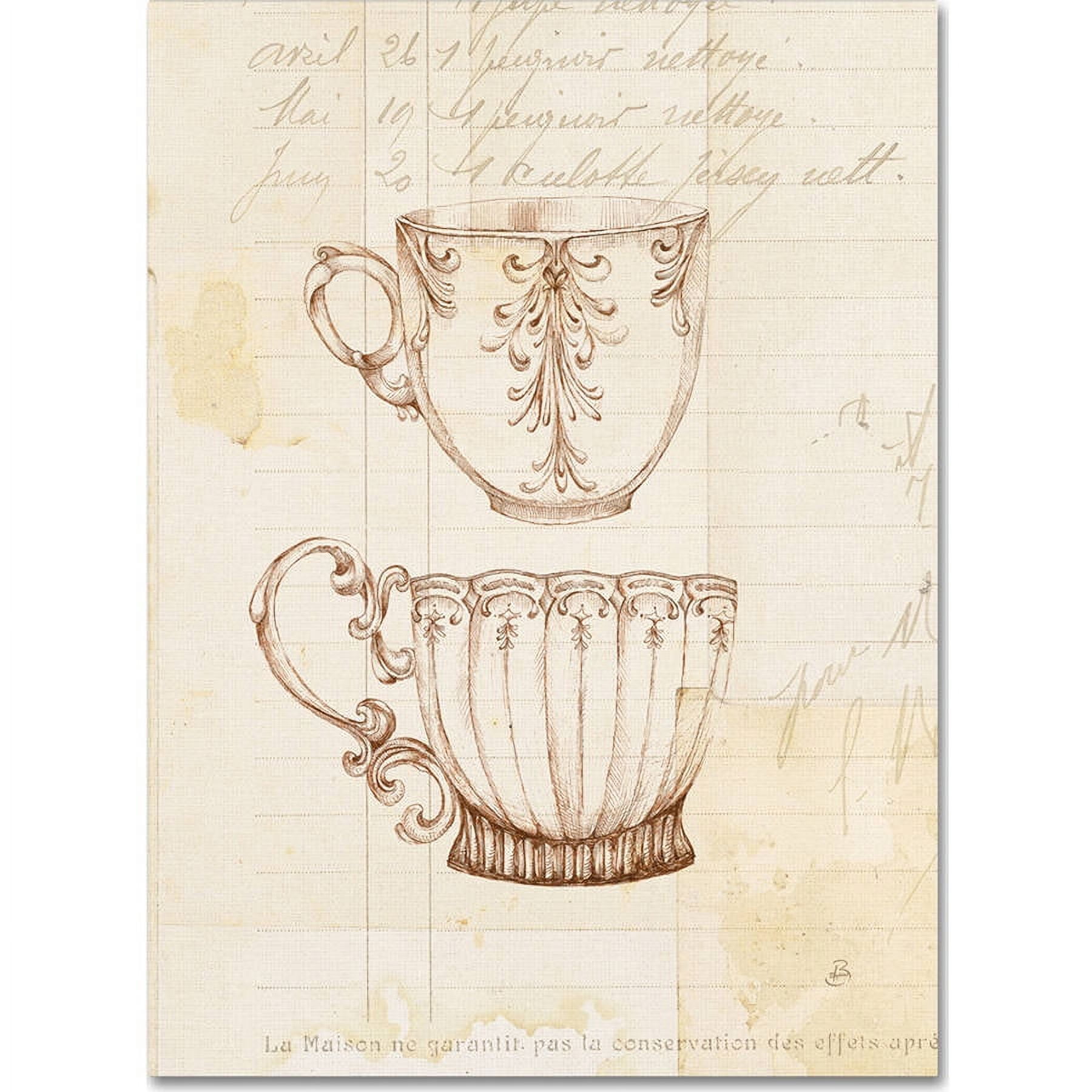Trademark Fine Art "Authentic Coffee IV" Canvas Art by Daphne Brissonnet