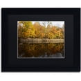 thumbnail image 1 of Trademark Fine Art "Autumn Along the Rocky River" Canvas Art by Kurt Shaffer, Black Matte, Black Frame, 1 of 4