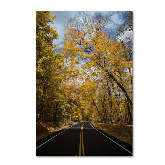Trademark Fine Art "Autumn Along the Valley Parkway 2" Canvas Art by Kurt Shaffer