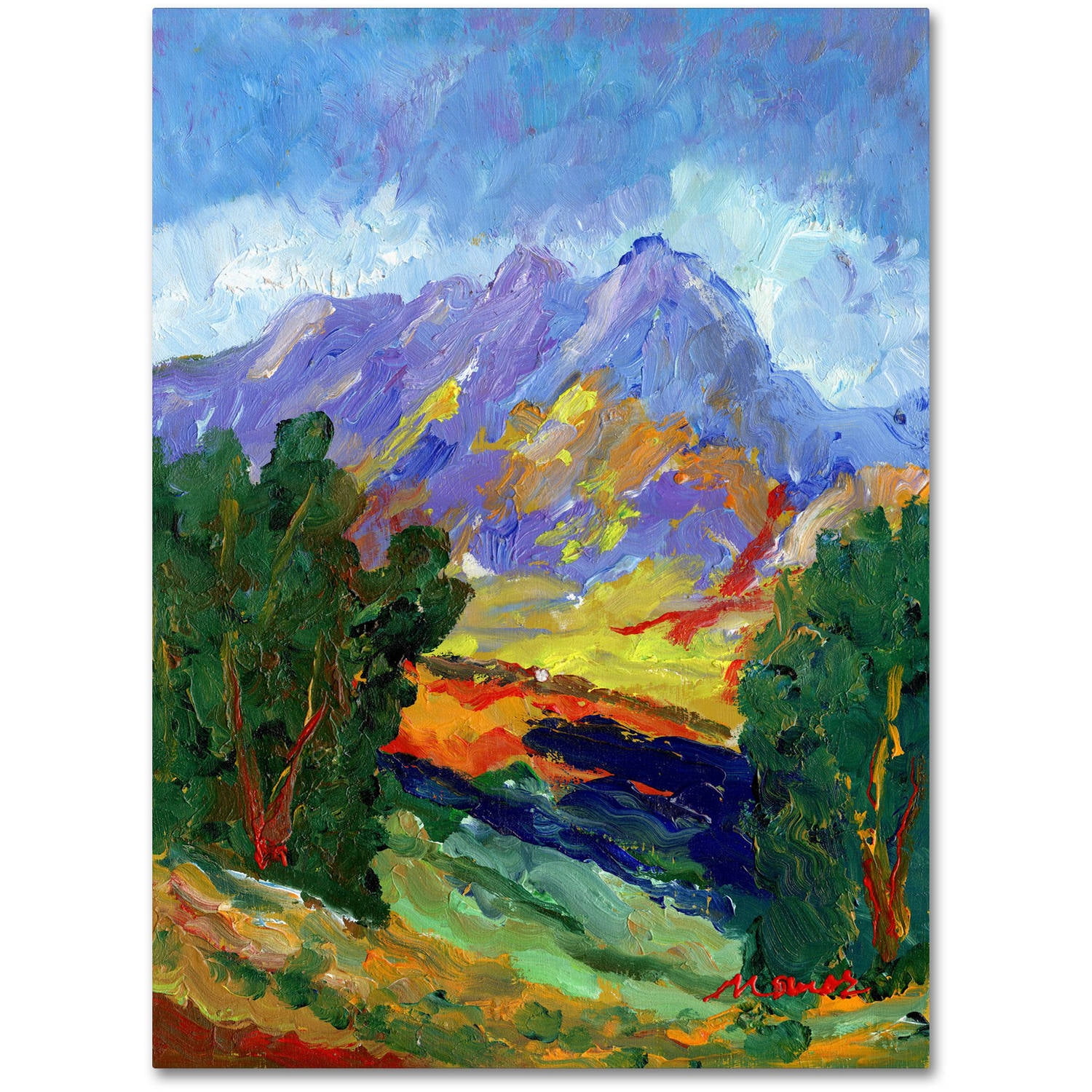 Autumn Amber California North Framed Landscape Canvas Art