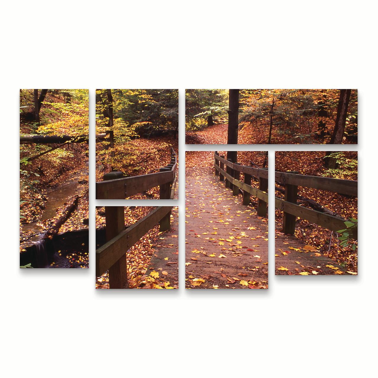 Trademark Fine Art 'Autumn Bridge' Canvas Art by Kurt Shaffer