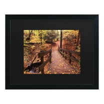Trademark Fine Art 'Autumn Bridge' Canvas Art by Kurt Shaffer