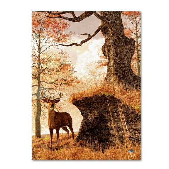 Trademark Fine Art 'Autumn Buck' Canvas Art by Daniel Eskridge
