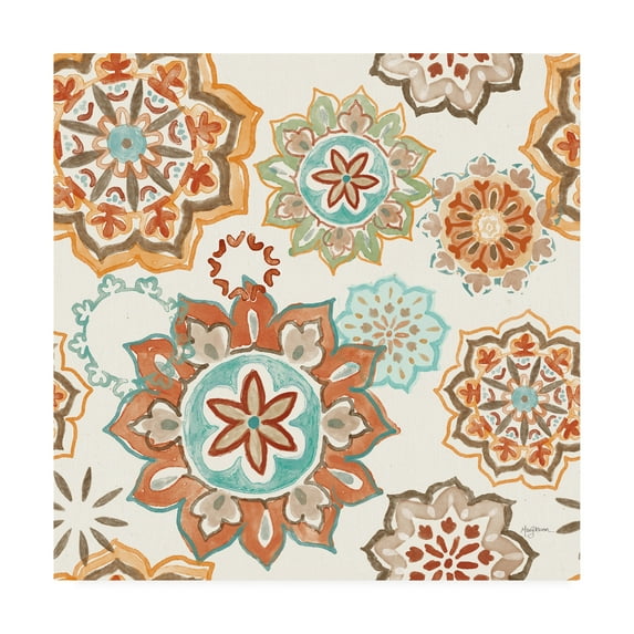 Trademark Fine Art 'Autumn Friends Pattern IA' Canvas Art by Mary Urban
