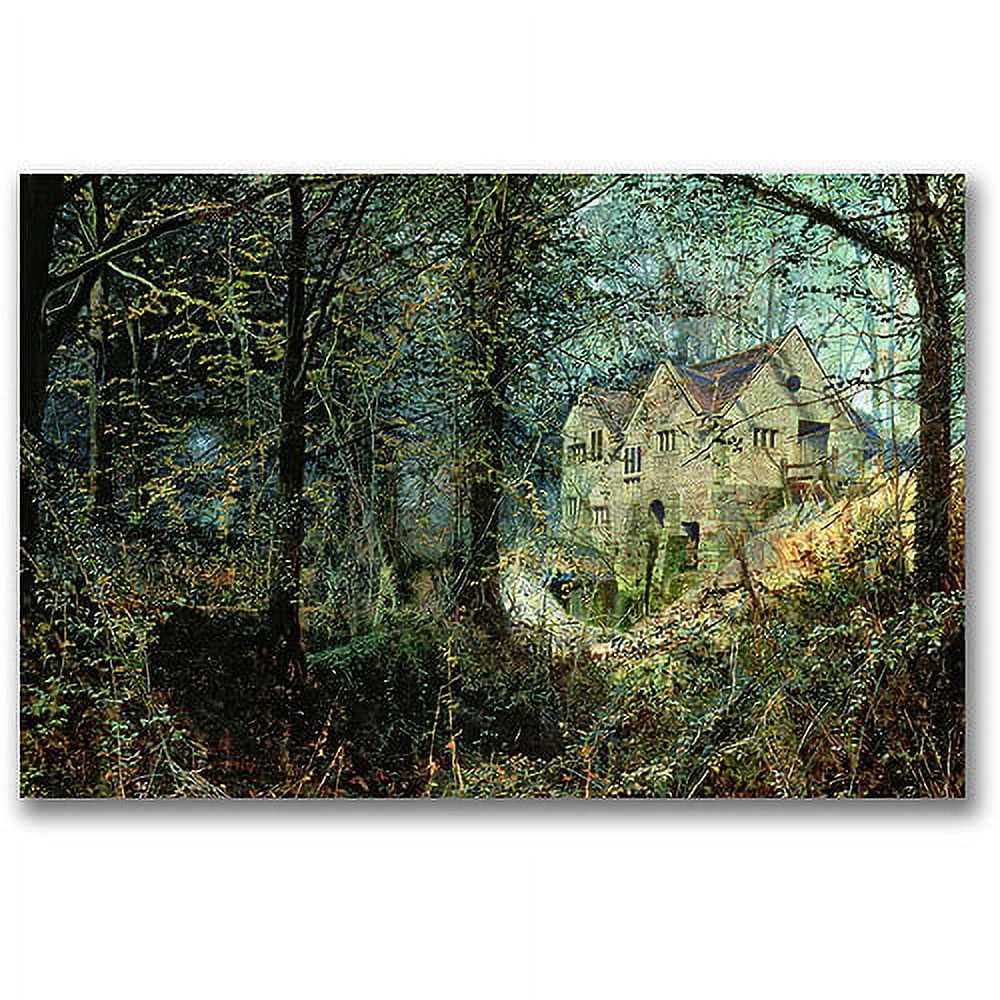 Autumn Glory Landscape Canvas Wall Art in Green and Brown