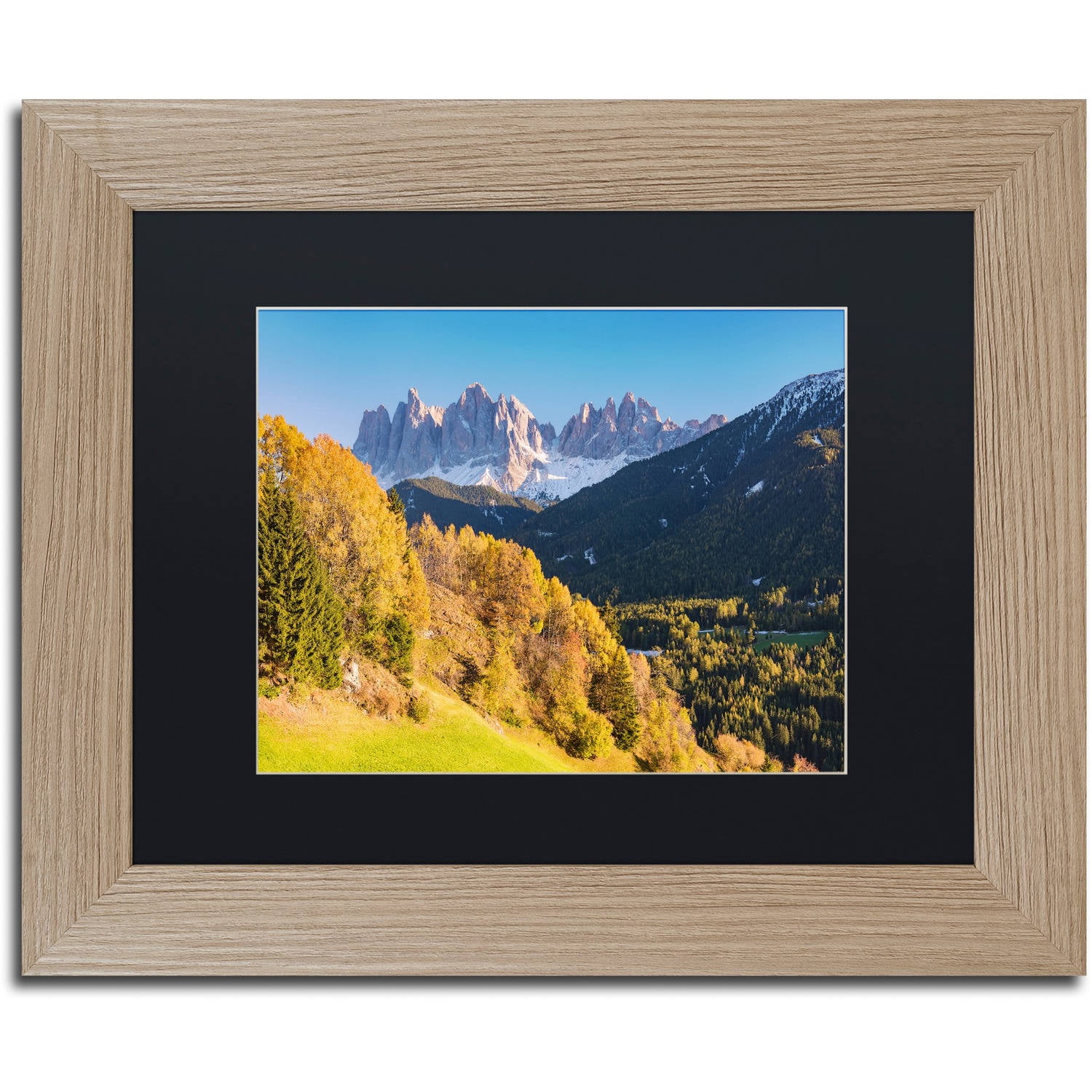 Trademark Fine Art "Autumn Grandeur" Canvas Art by Michael Blanchette Photography Black Matte, Birch Frame