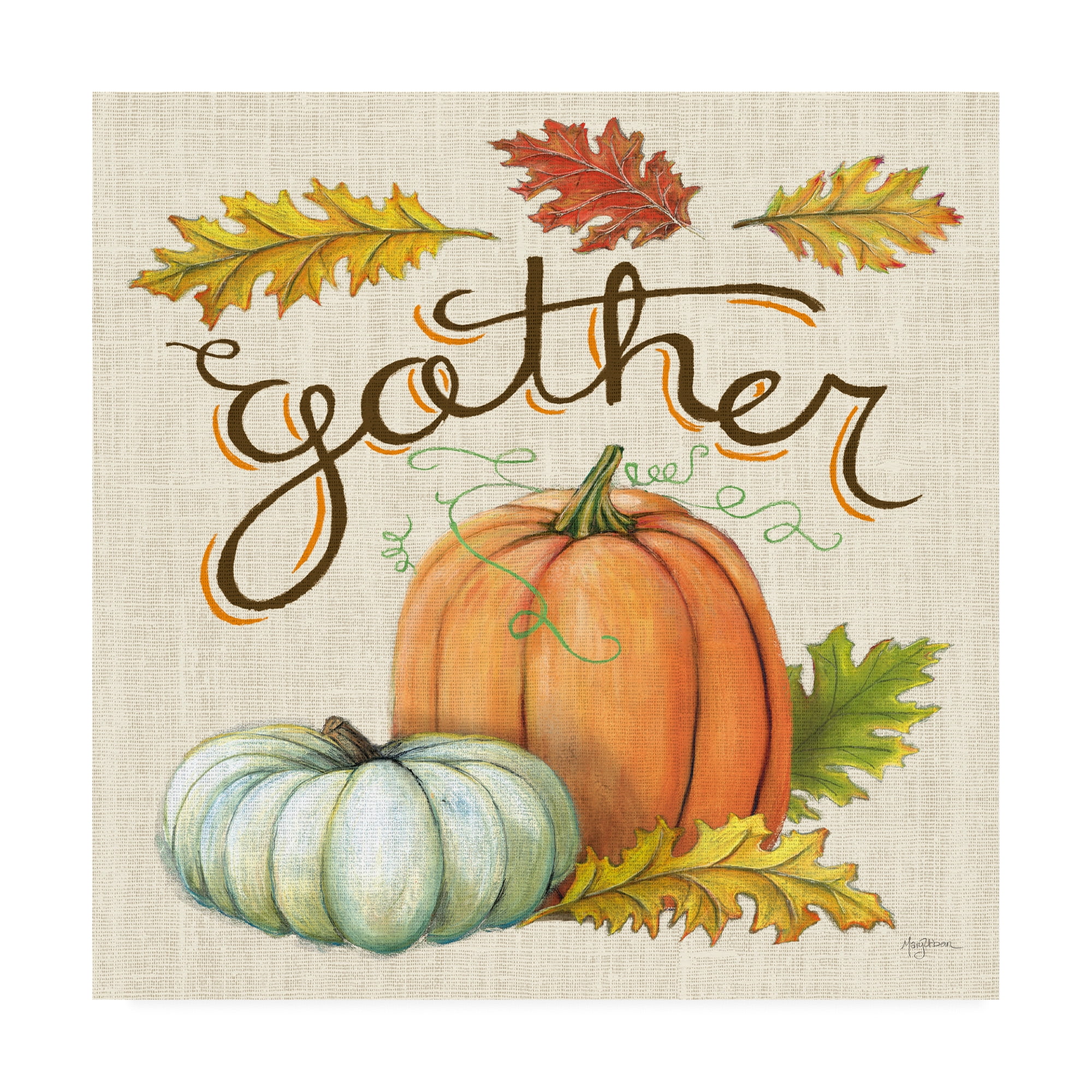 Trademark Fine Art 'Autumn Harvest III Linen' Canvas Art by Mary Urban