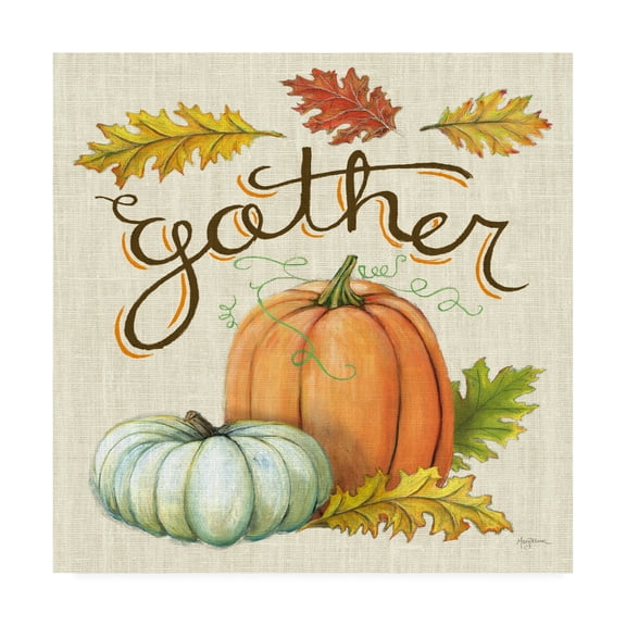 Trademark Fine Art 'Autumn Harvest III Linen' Canvas Art by Mary Urban