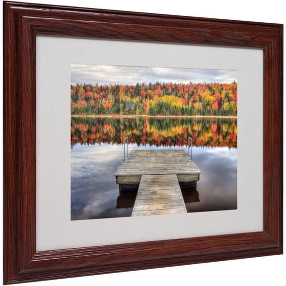 Trademark Fine Art "Autumn" Matted Framed Art by Pierre Leclerc