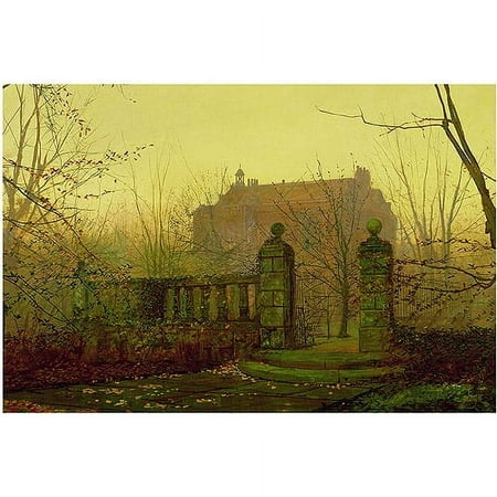 Trademark Fine Art "Autumn Morning" Canvas Art by John Atkinson Grimshaw