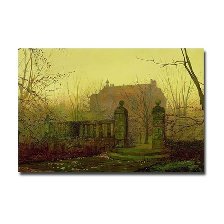 Trademark Fine Art "Autumn Morning" Canvas Art by John Atkinson Grimshaw