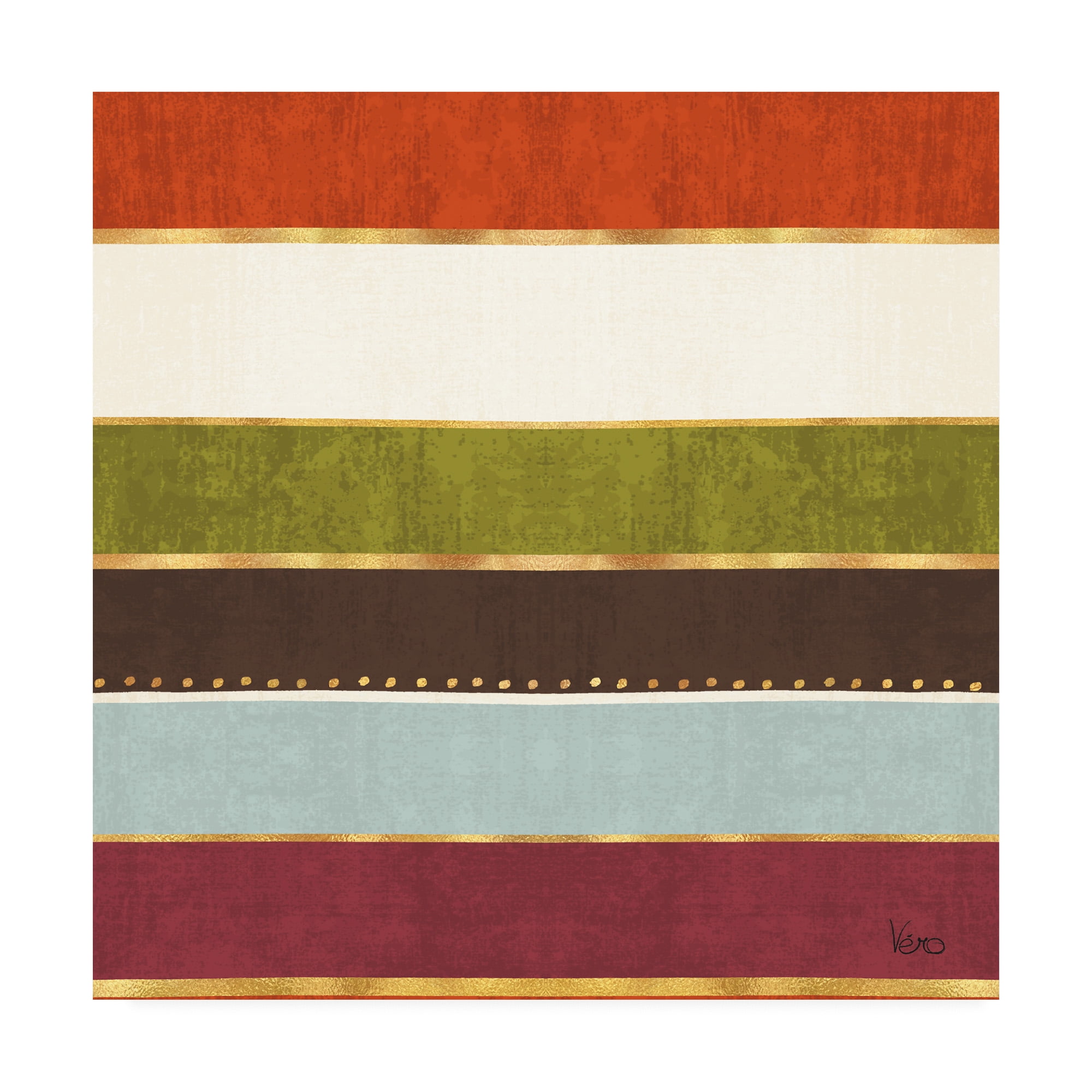 Trademark Fine Art 'Autumn Otomi Pattern III' Canvas Art by Veronique Charron