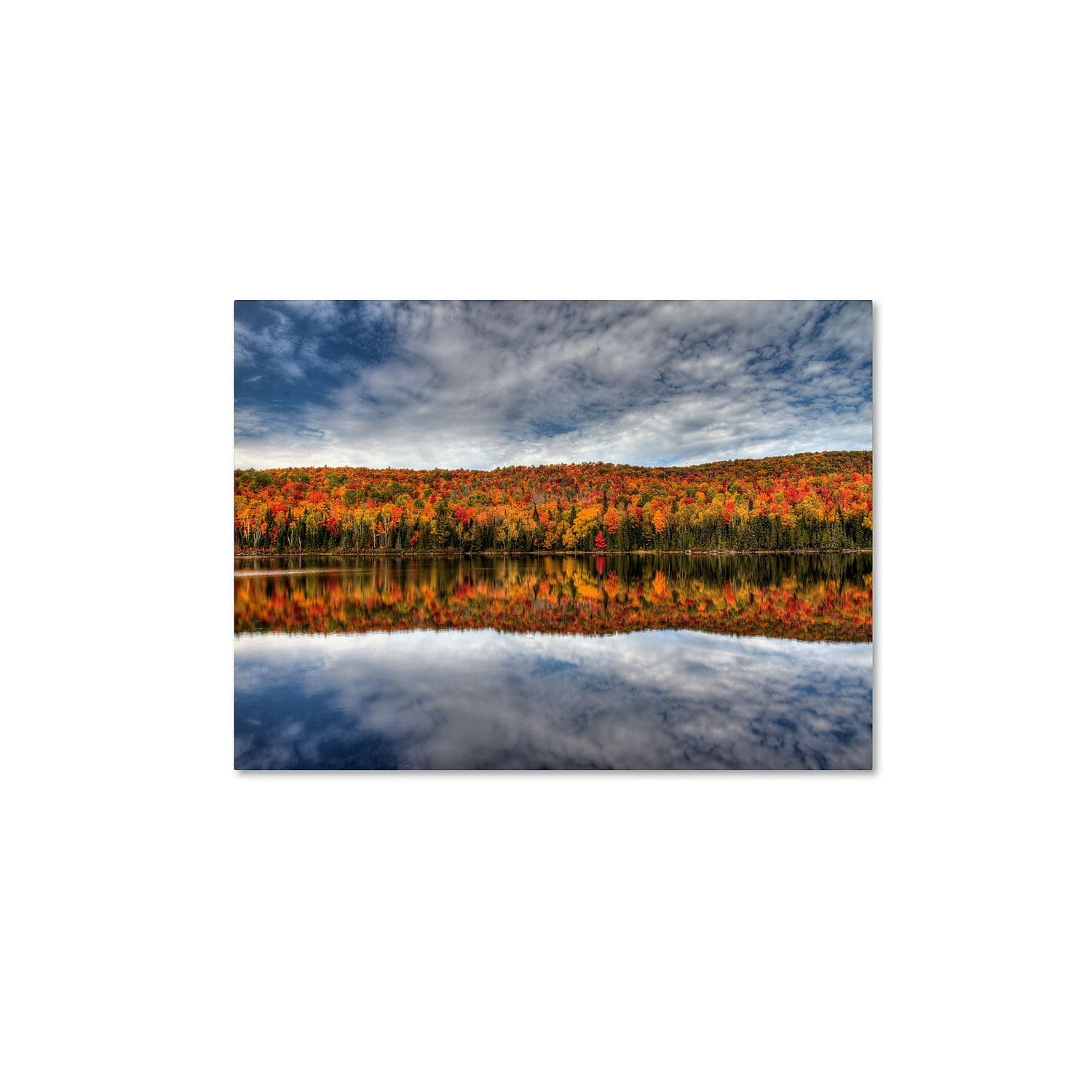 Trademark Fine Art 'Autumn Reflection' 16" x 24" Canvas Art (PL0008-C1624GG)