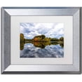 thumbnail image 1 of Trademark Fine Art 'Autumn Reflections' Canvas Art by PIPA Fine Art, White Matte, Silver Frame, 1 of 1