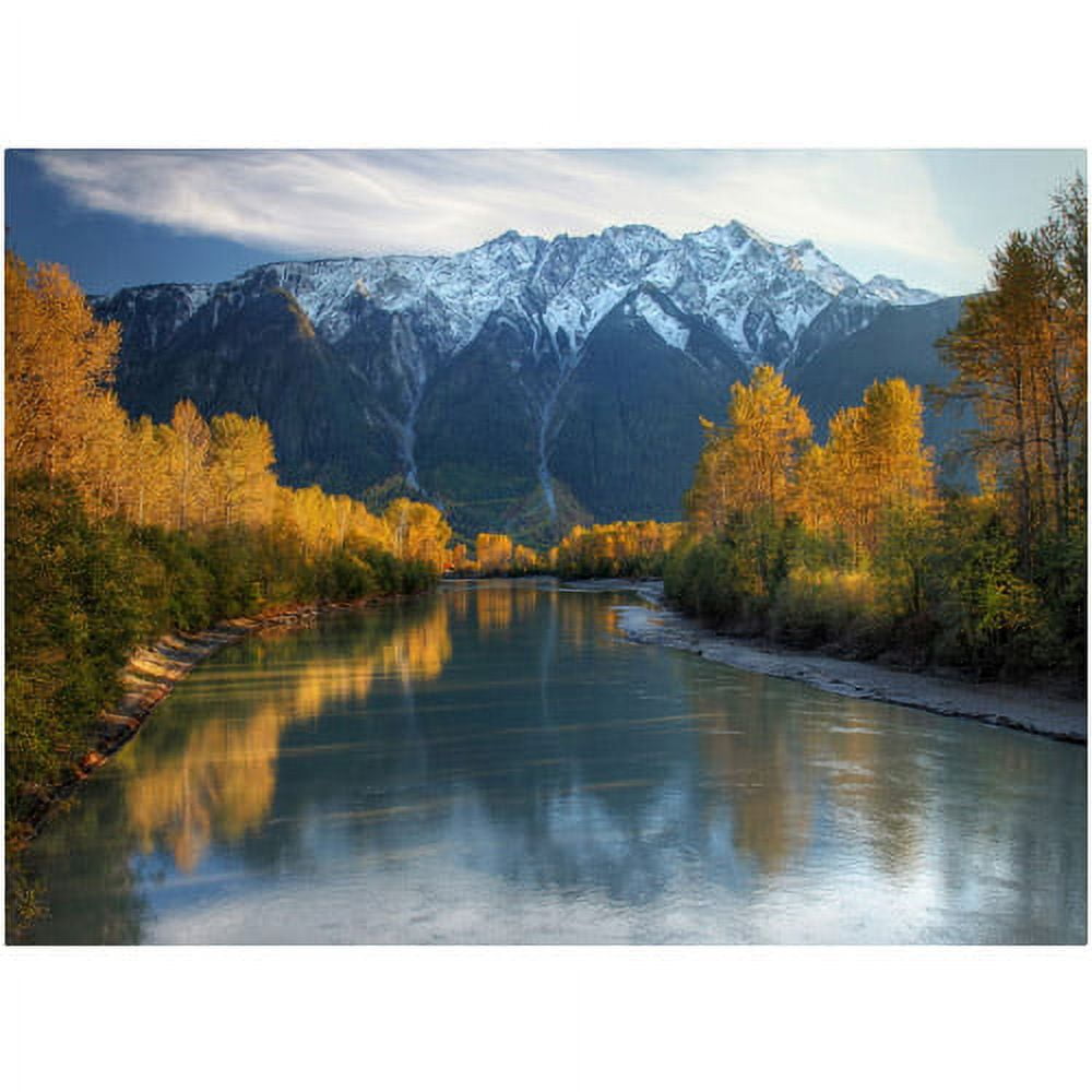 Trademark Fine Art "Autumn River" Canvas Art by Pierre Leclerc