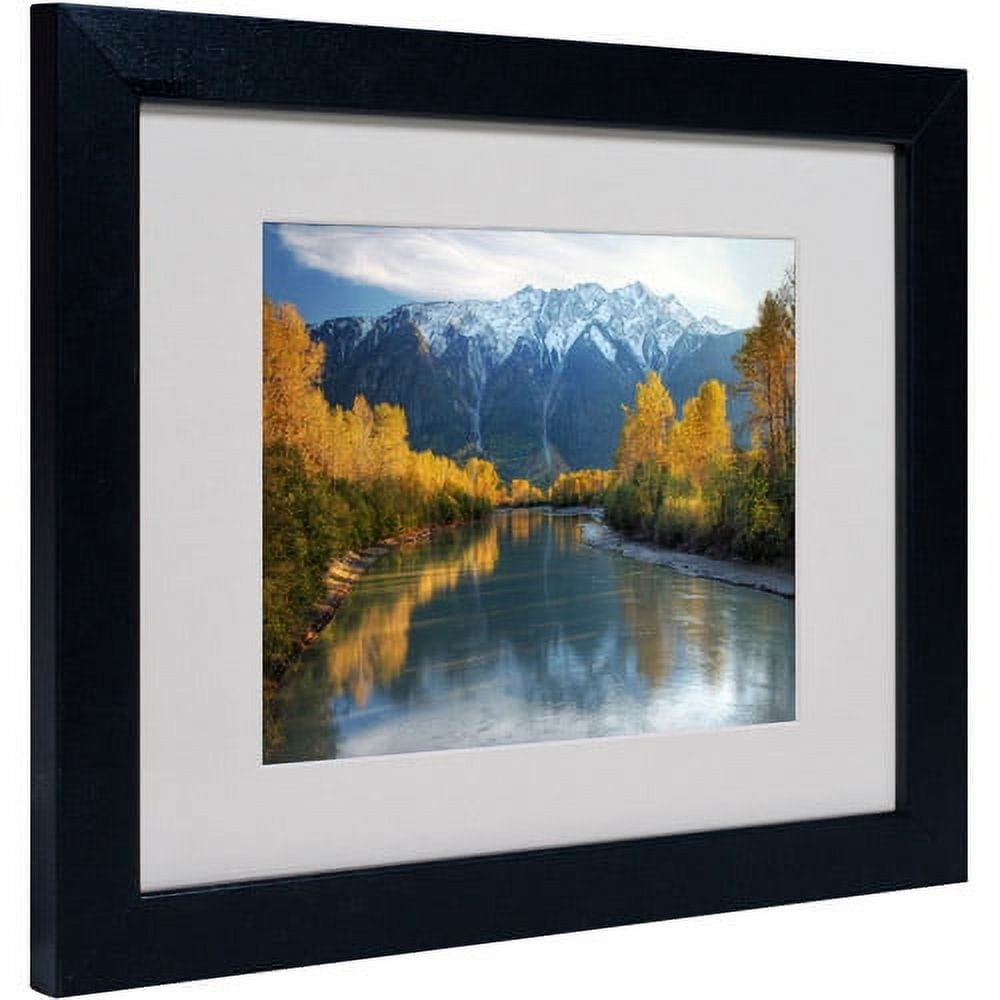 Trademark Fine Art "Autumn River" Matted Framed Art by Pierre Leclerc