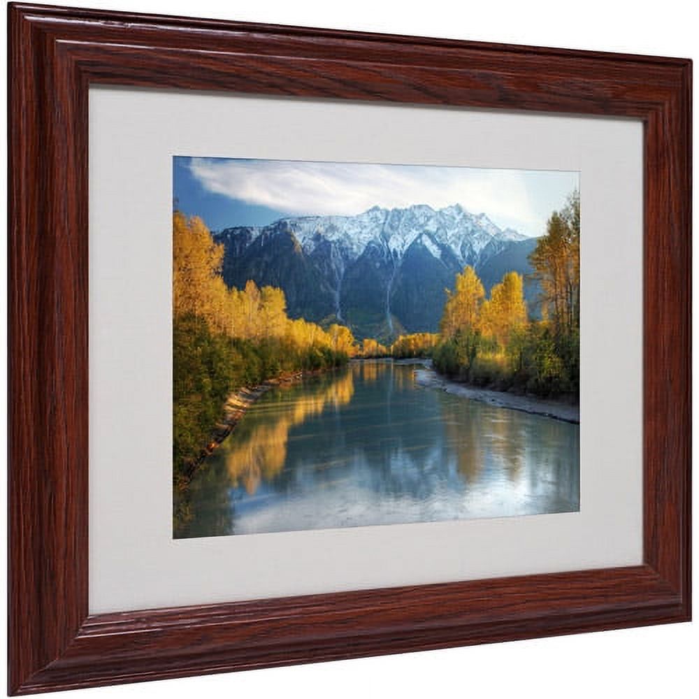 Trademark Fine Art "Autumn River" Matted Framed Art by Pierre Leclerc