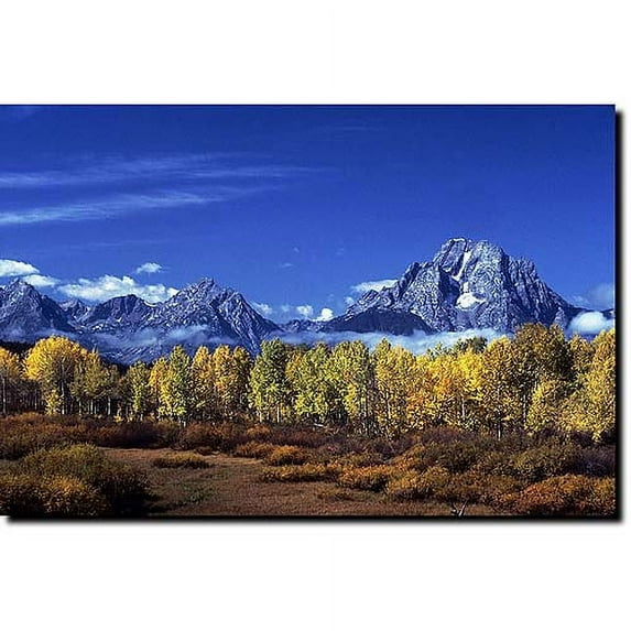 Trademark Fine Art "Autumn Tetons" Canvas Art by Kurt Shaffer