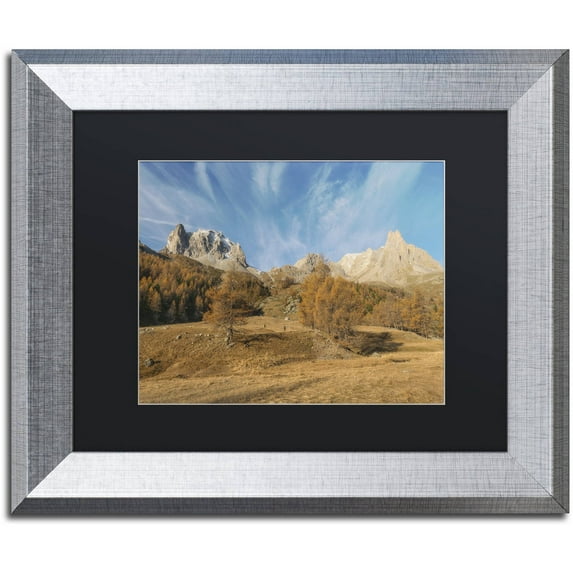 Trademark Fine Art 'Autumn is Coming' Canvas Art by Mathieu Rivrin, Black Matte, Silver Frame