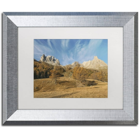 Trademark Fine Art 'Autumn is Coming' Canvas Art by Mathieu Rivrin, White Matte, Silver Frame