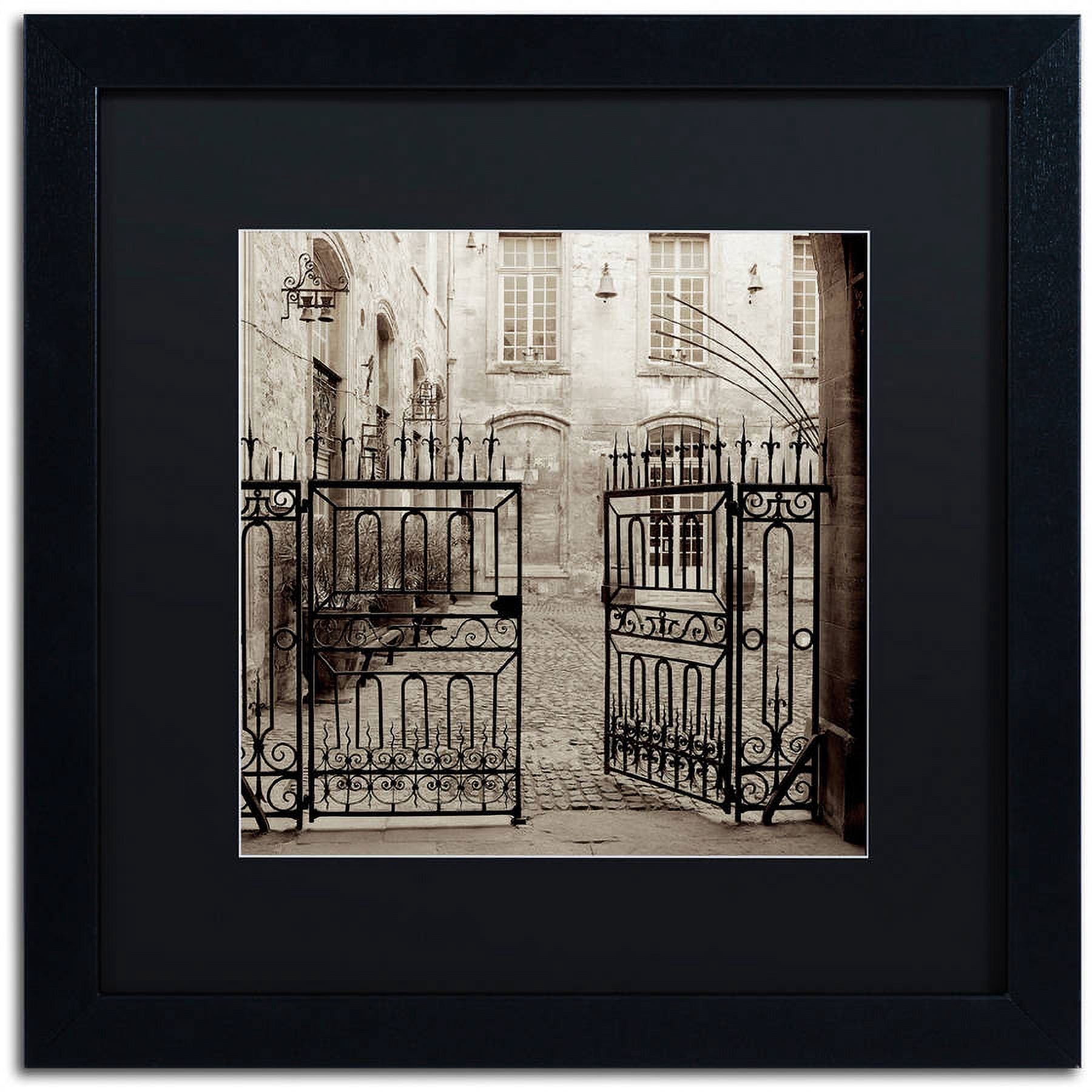 Trademark Fine Art "Avignon II" Canvas Art by Alan Blaustein, Black Matte, Black Frame