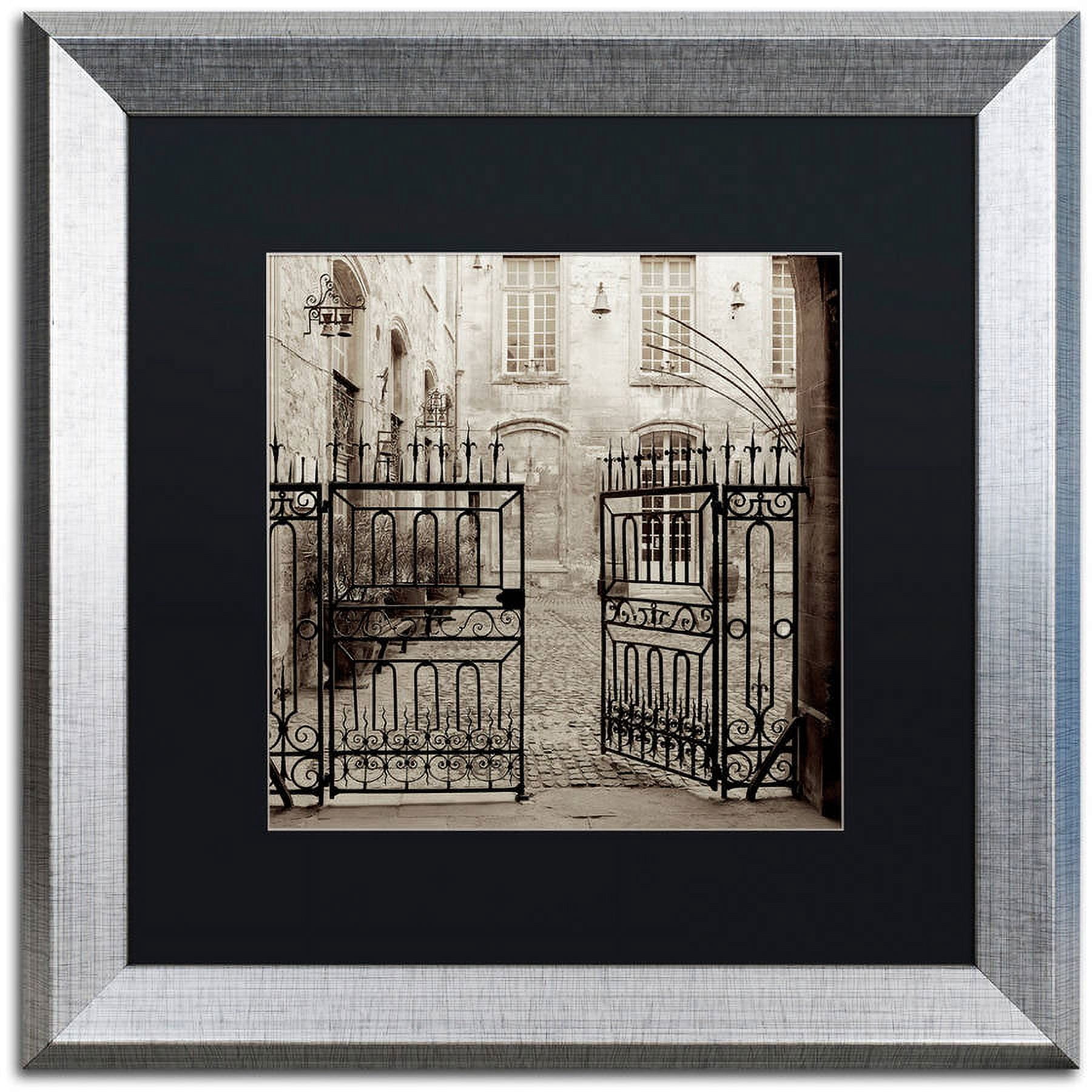 Trademark Fine Art "Avignon II" Canvas Art by Alan Blaustein, Black Matte, Silver Frame